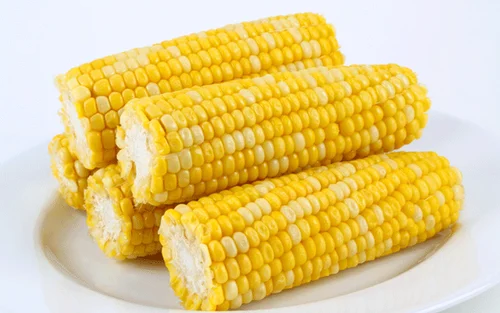 Frozen Whole Sweet  Corn on Cobs both side cut